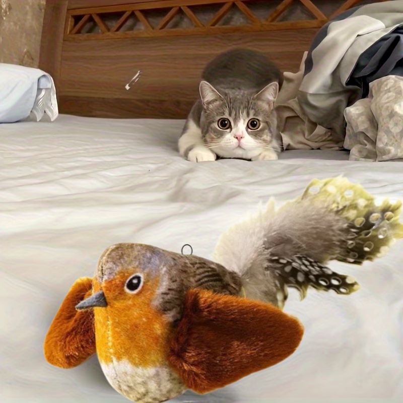 Self-playing Hanging Bird Cat  - Catnip Toys ulasan dan harga