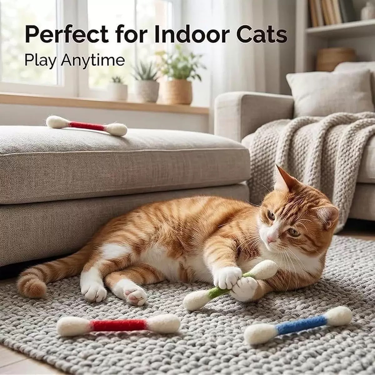 Creative Large Cotton Swab Sha - Catnip Toys ulasan dan harga