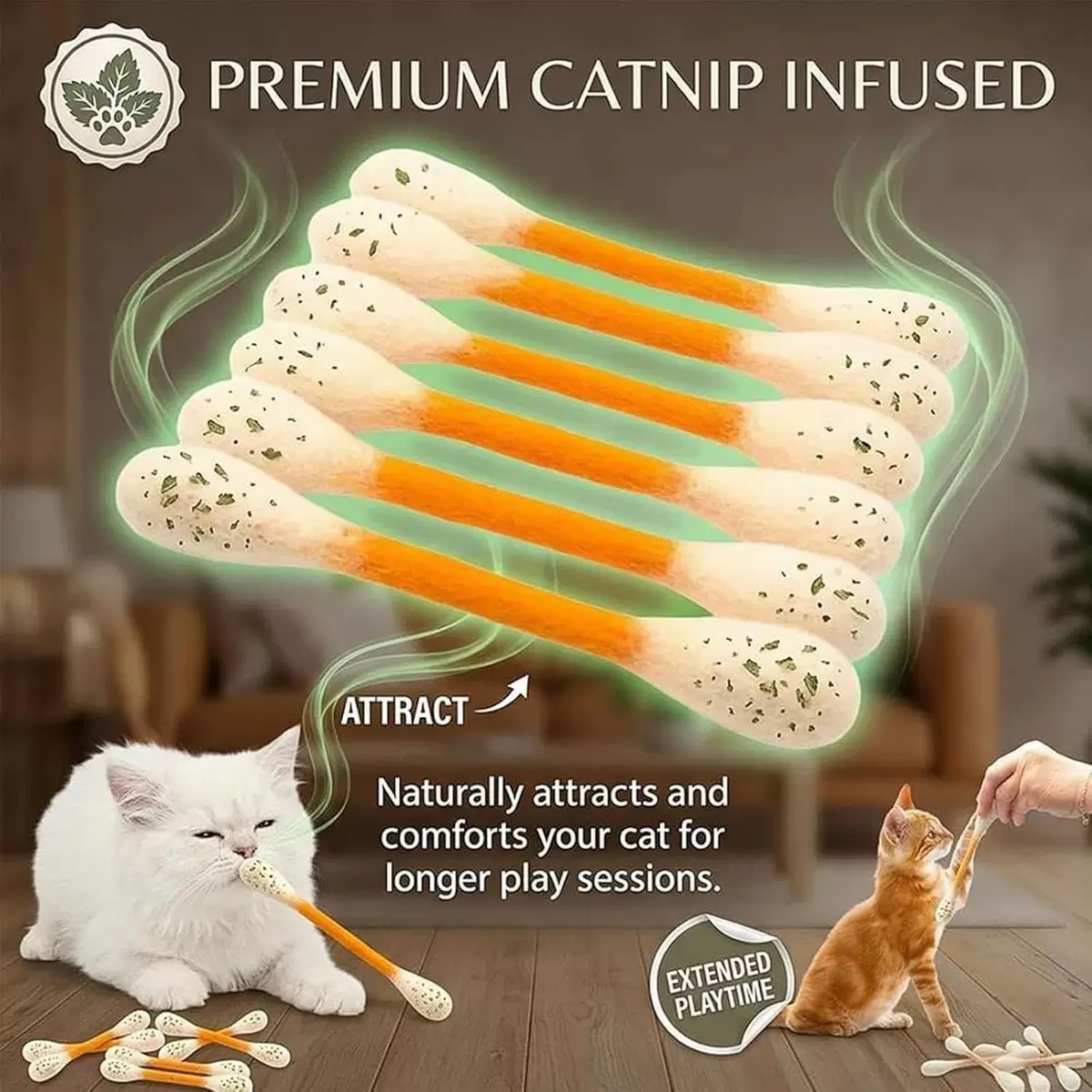 Creative Large Cotton Swab Sha - Catnip Toys ulasan dan harga