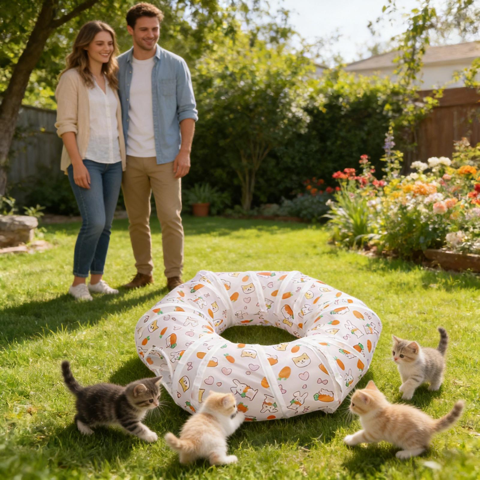 Cat Tunnels Interactive Foldab - Cat Tunnel Toy ulasan dan harga