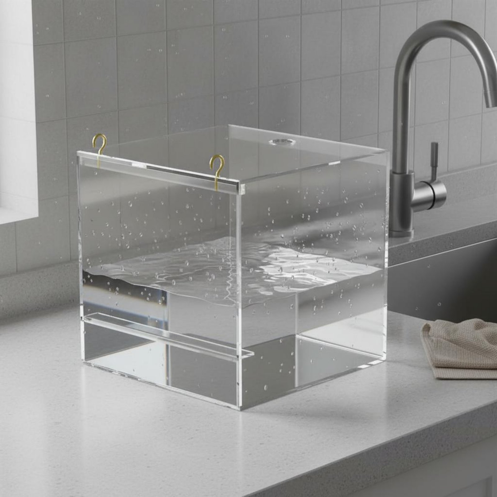 Acrylic Bird Bathing Box Non P - Pet Supplies Us ulasan dan harga