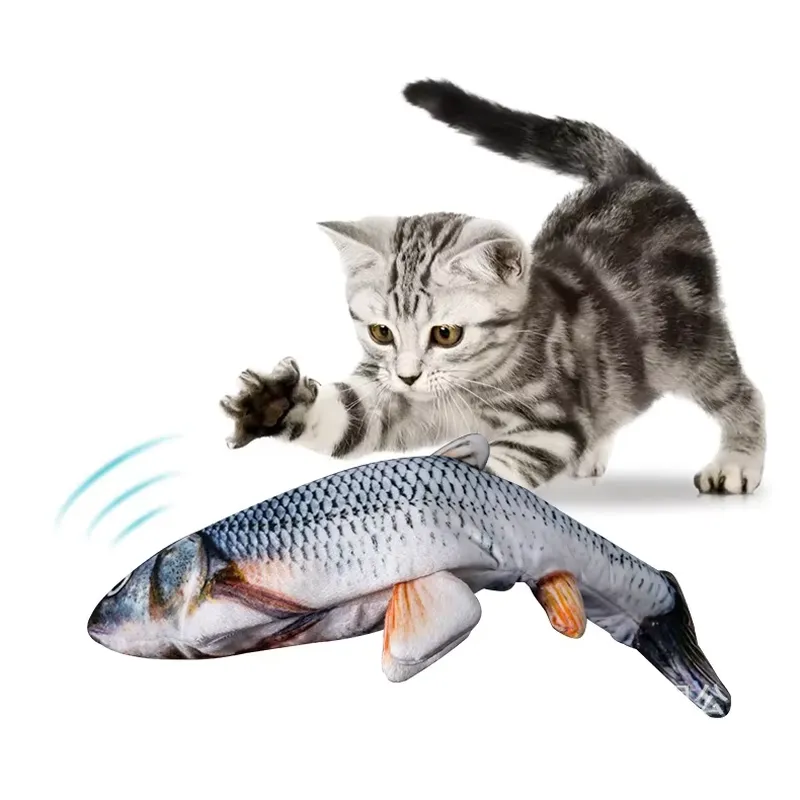 USB Electric Moving Fish Cat T - Catnip Toys ulasan dan harga