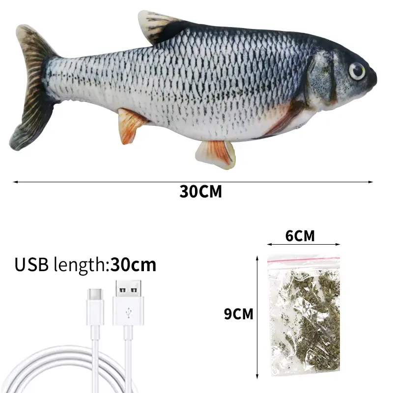 USB Electric Moving Fish Cat T - Catnip Toys ulasan dan harga