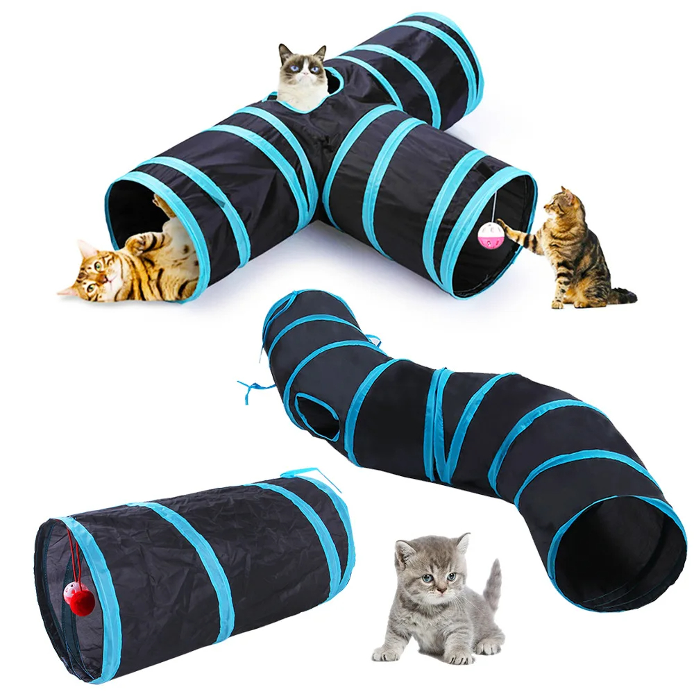 Cat Tunnel Foldable Pet Suppli - Cat Tunnel Toy ulasan dan harga