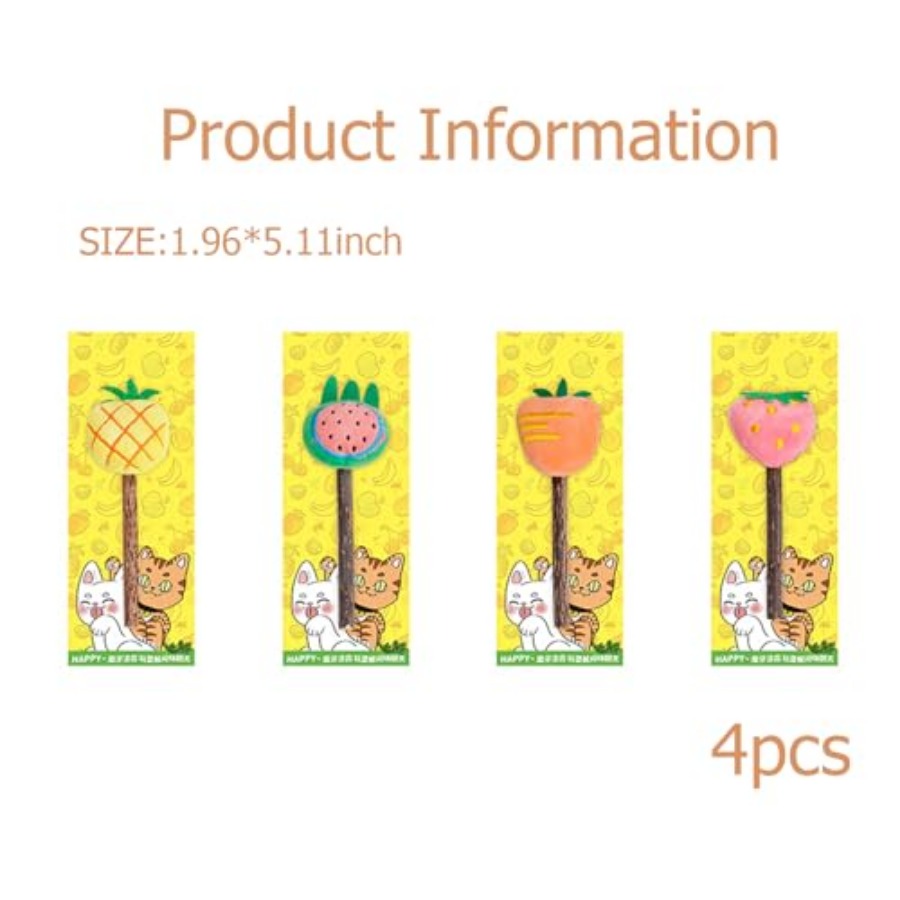 Cat Chew Toys 4 Pack, Silvervi - Catnip Toys ulasan dan harga