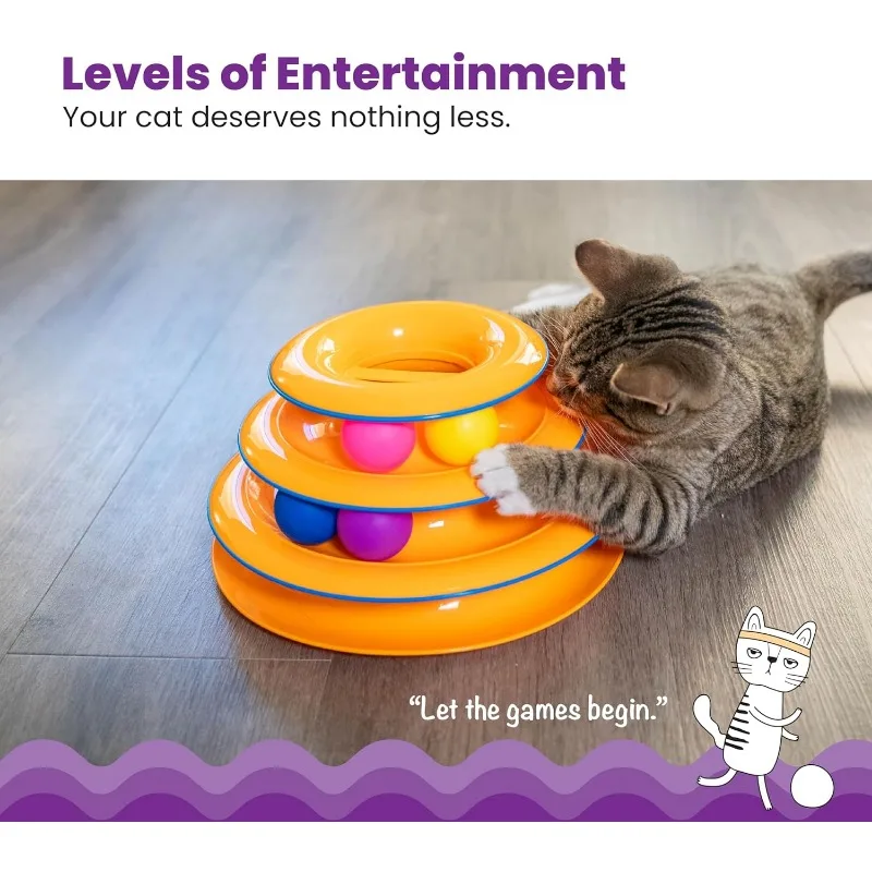 Pet Toy Four-layer Turntable P - Cat Tunnel Toy ulasan dan harga