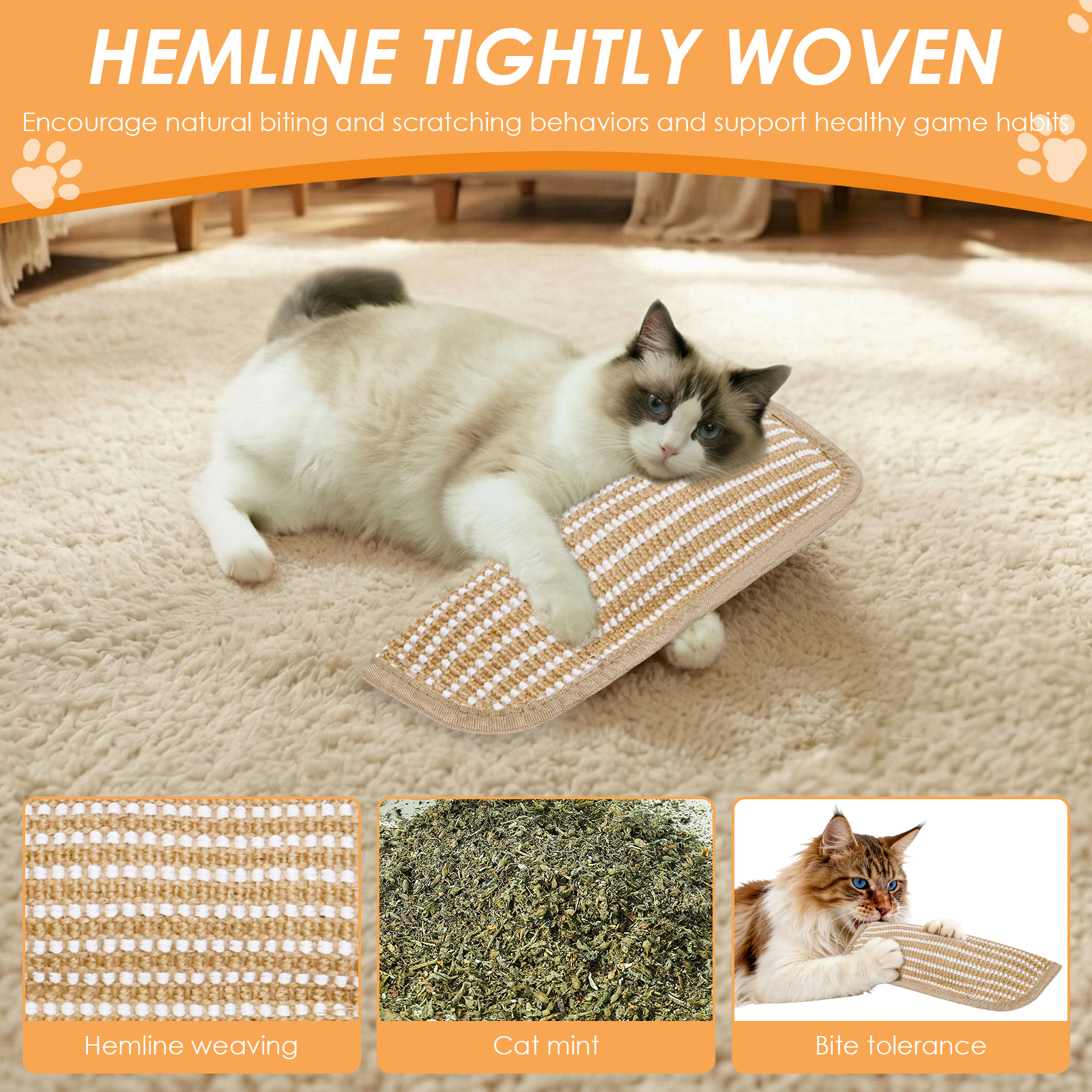 3Pcs Catnip Scratching Pillow  - Catnip Toys ulasan dan harga
