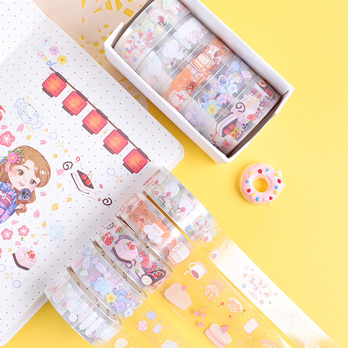 5 Rolls Clear PET Washi Tape S - Pet Supplies Us ulasan dan harga