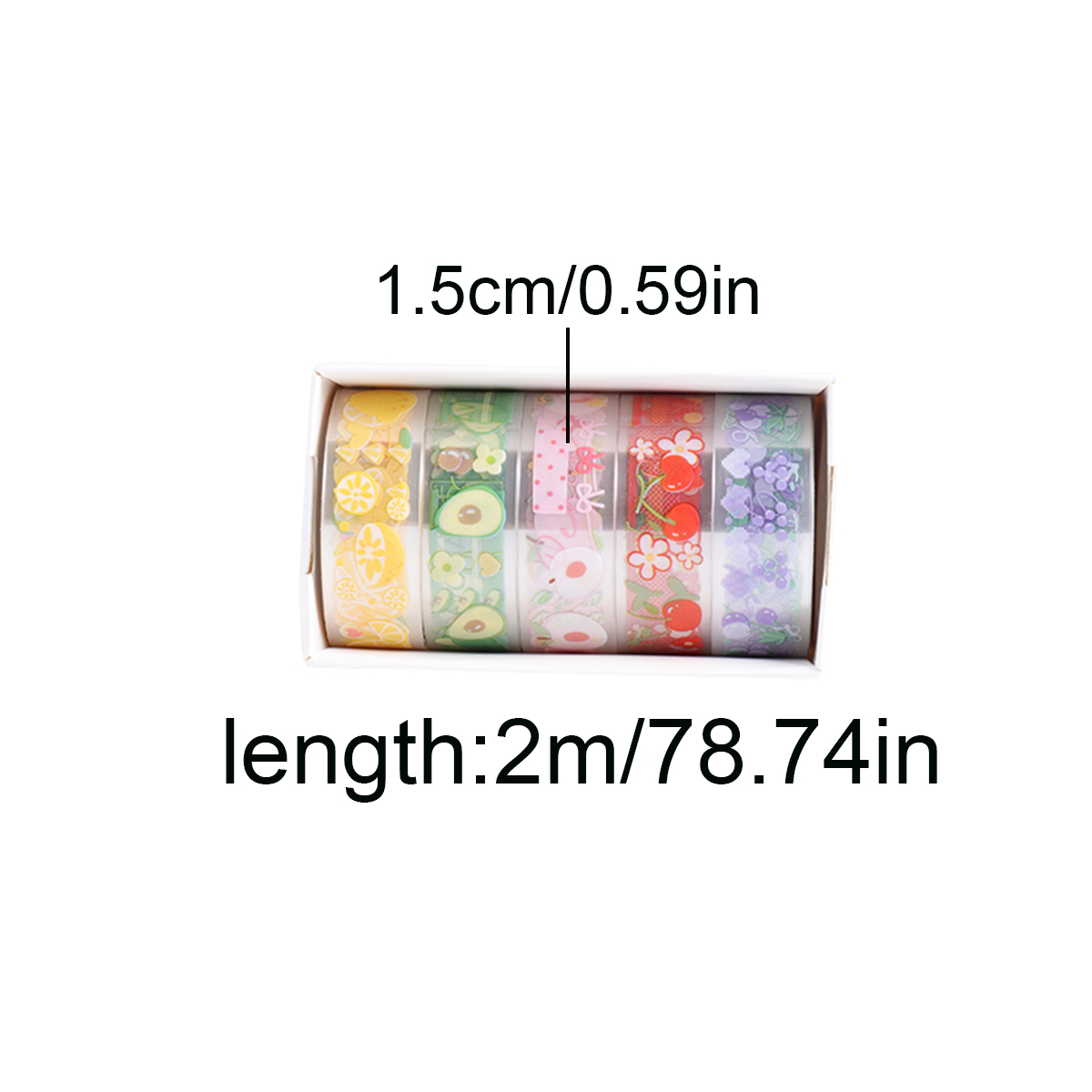 5 Rolls Clear PET Washi Tape S - Pet Supplies Us ulasan dan harga