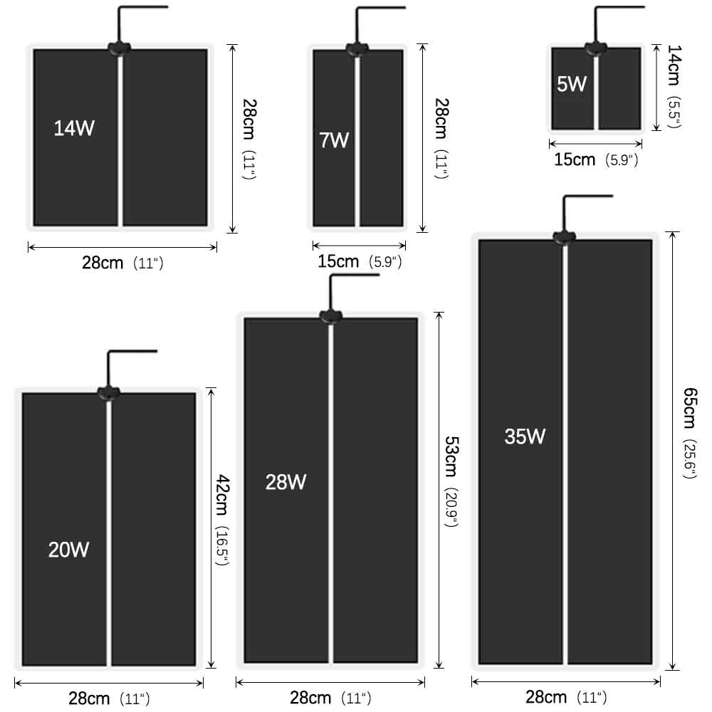 35W-5W Seeds Seedlings Plant H - Reptile Heating Mat ulasan dan harga