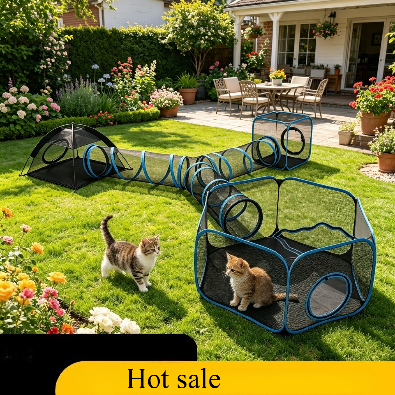 Foldable Portable Breathable P - Cat Tunnel Toy ulasan dan harga