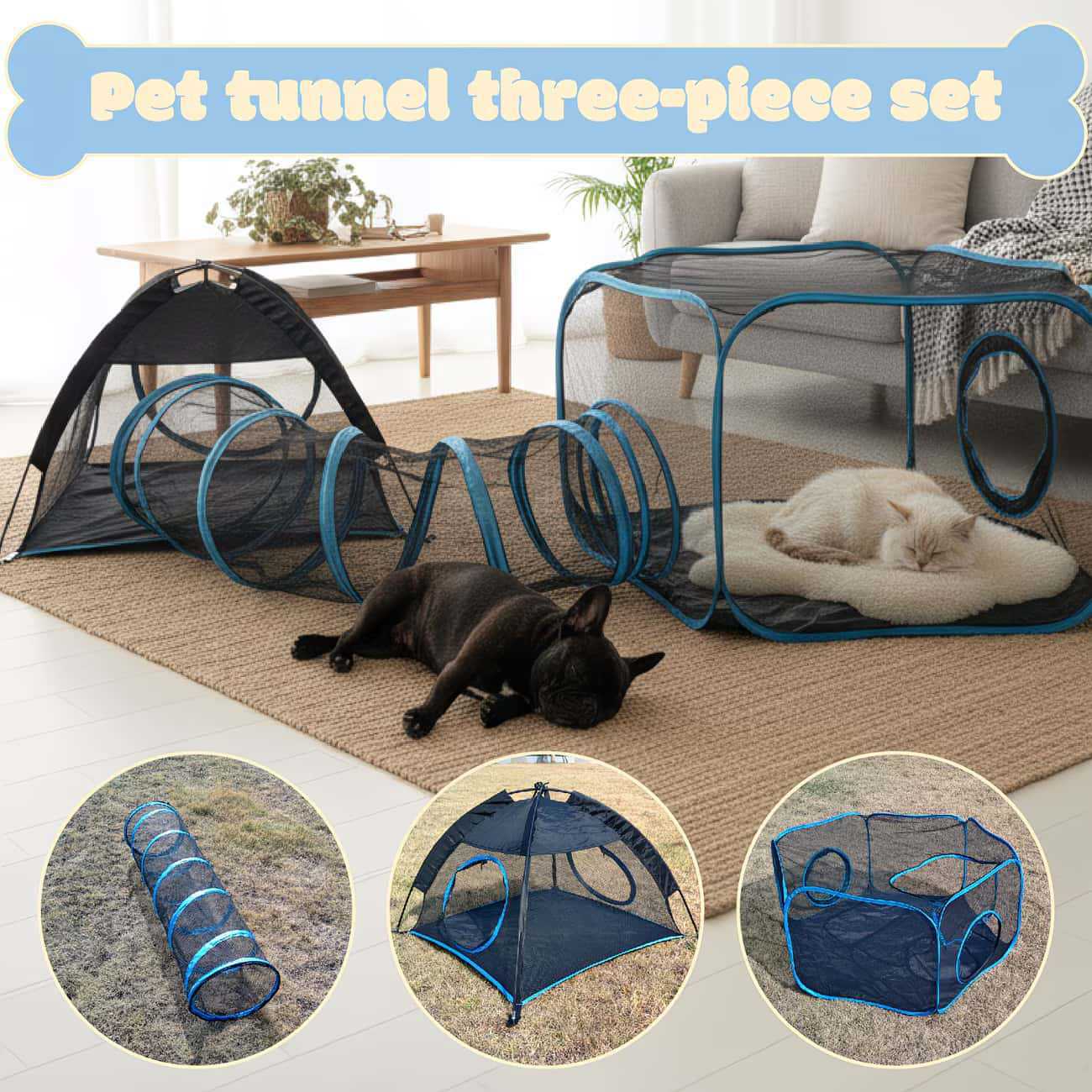 Foldable Portable Breathable P - Cat Tunnel Toy ulasan dan harga