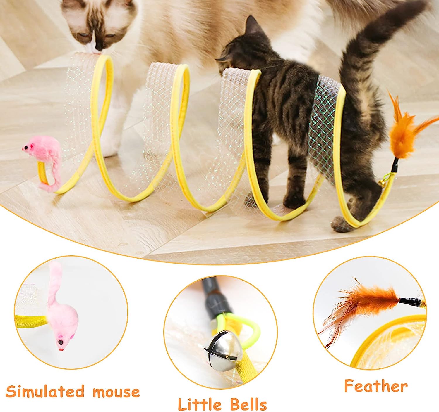 Folded Cat Tunnel S Type Cats  - Cat Tunnel Toy ulasan dan harga