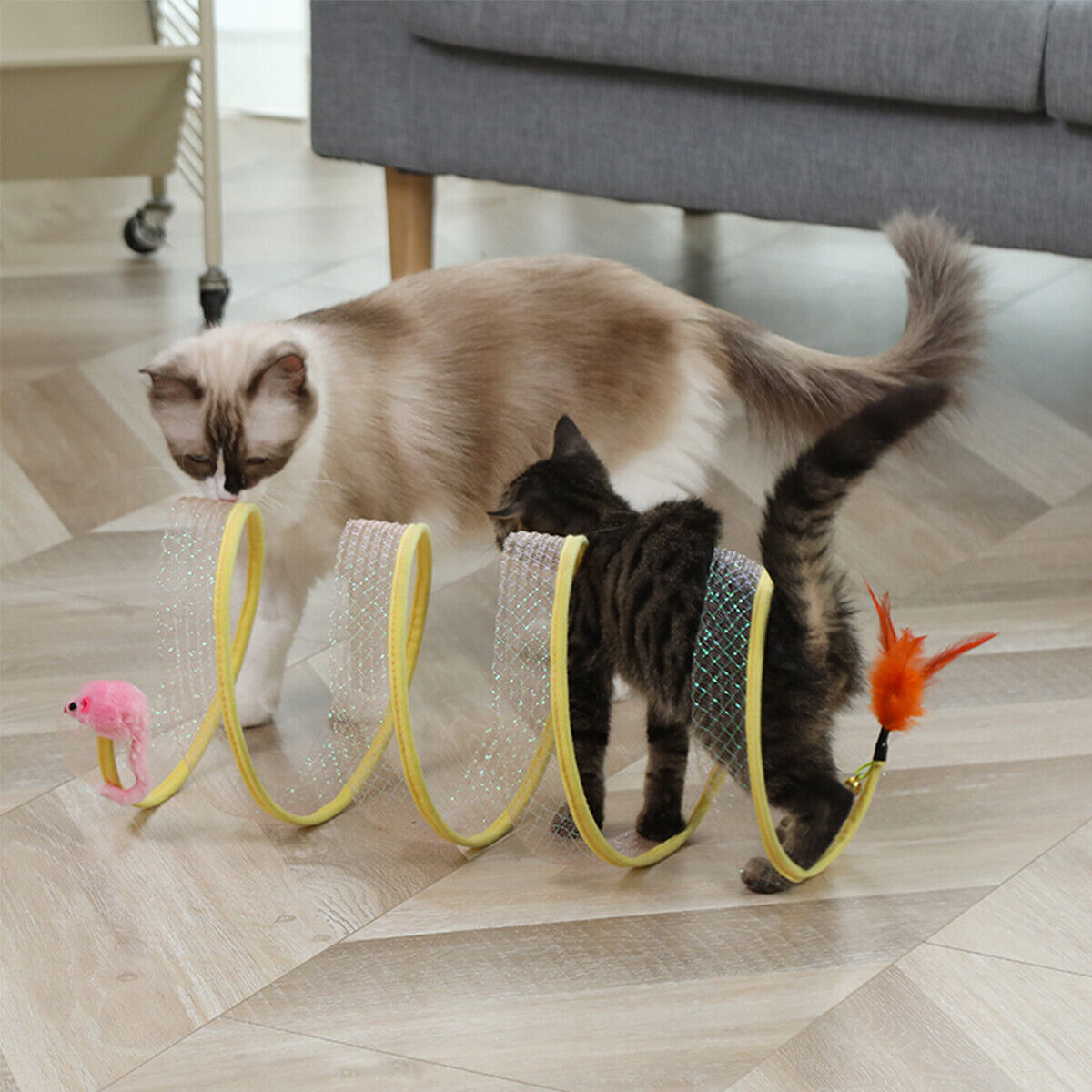 Folded Cat Tunnel S Type Cats  - Cat Tunnel Toy ulasan dan harga