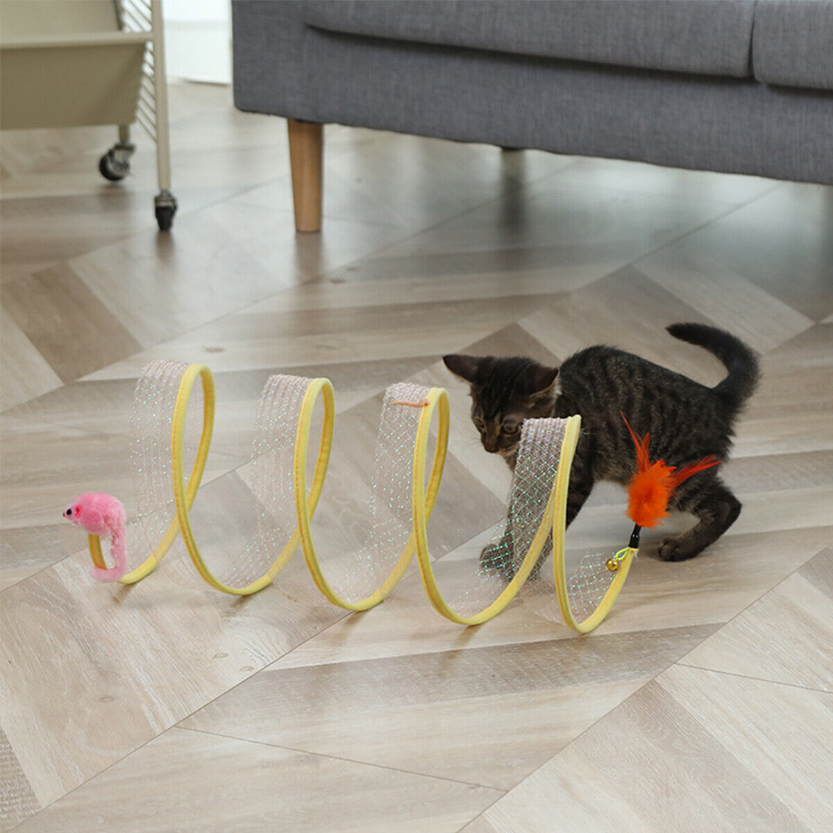 Folded Cat Tunnel S Type Cats  - Cat Tunnel Toy ulasan dan harga