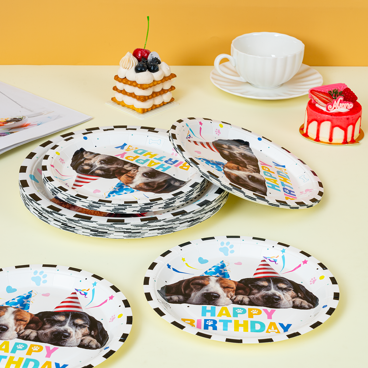 10/25/50pcs Dog Themed Happy B - Pet Supplies Us ulasan dan harga