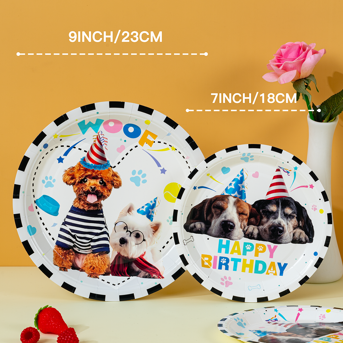 10/25/50pcs Dog Themed Happy B - Pet Supplies Us ulasan dan harga