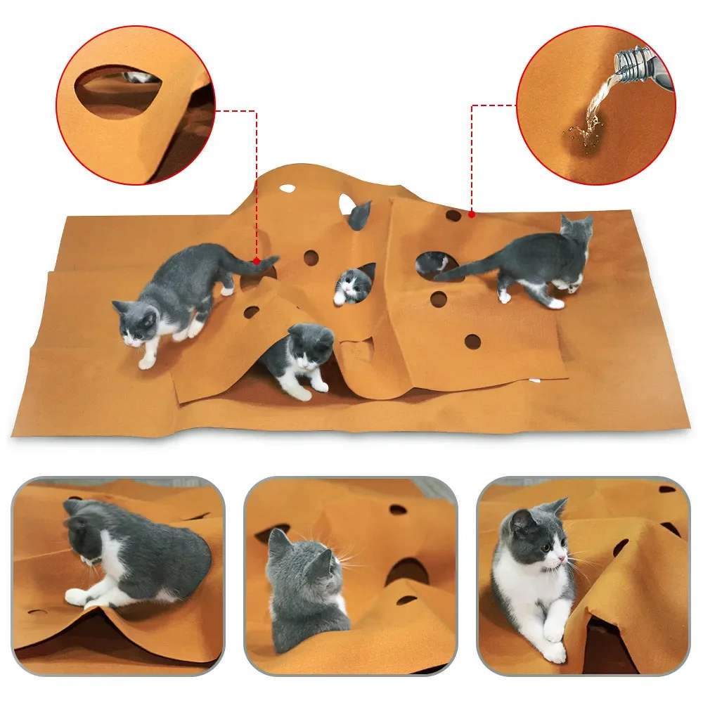 Cat Playing Game Mat Pet Toys  - Cat Tunnel Toy ulasan dan harga