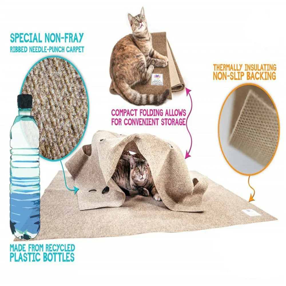 Cat Playing Game Mat Pet Toys  - Cat Tunnel Toy ulasan dan harga
