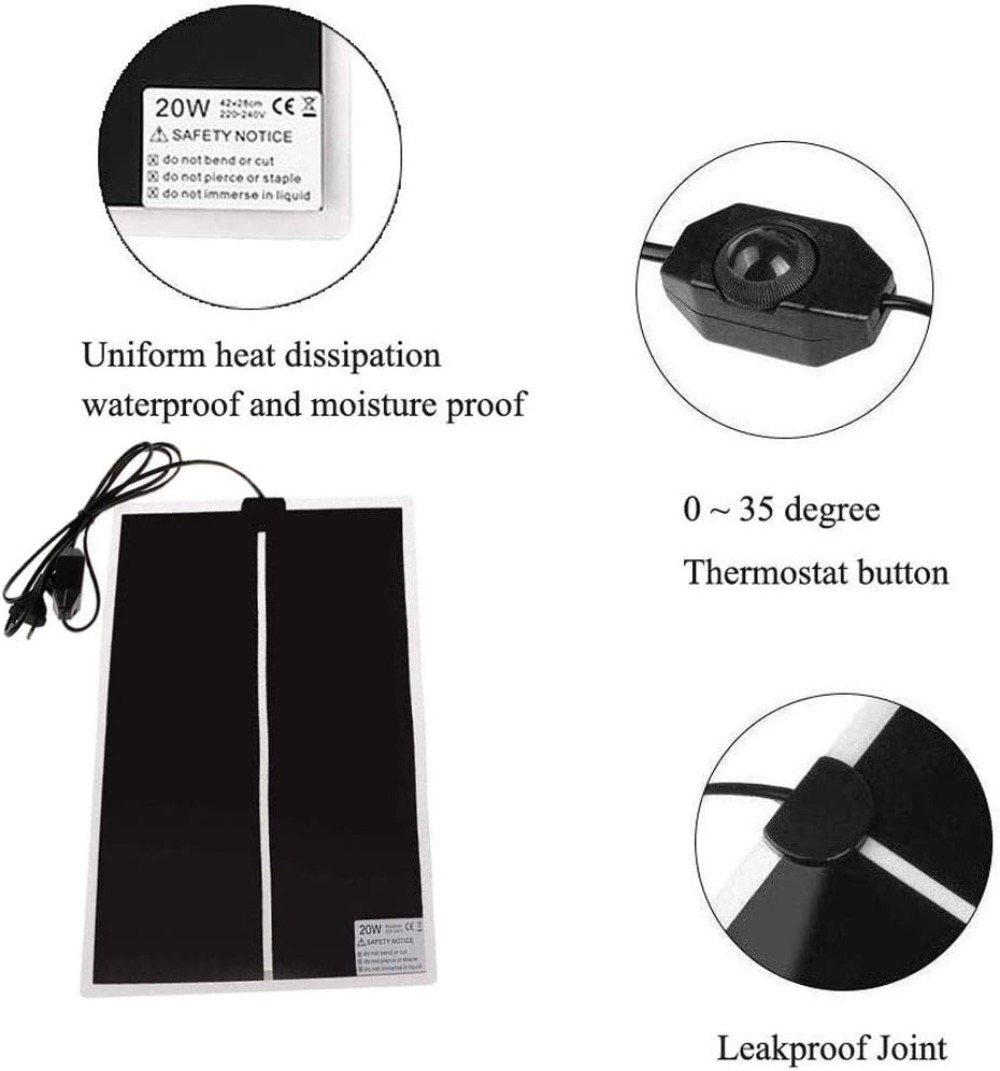 Reptile Heating Pad with Temp  - Reptile Heating Mat ulasan dan harga