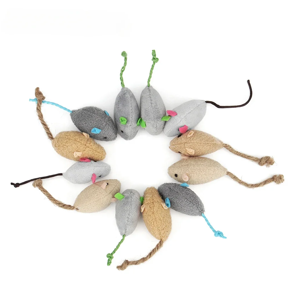 3/24Pcs Rattle Cat Mouse Toys  - Catnip Toys ulasan dan harga