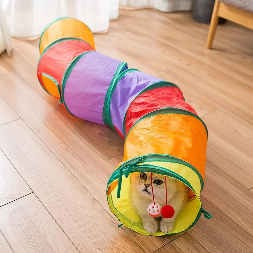 Foldable Cat Tunnel Pet Suppli - Cat Tunnel Toy ulasan dan harga