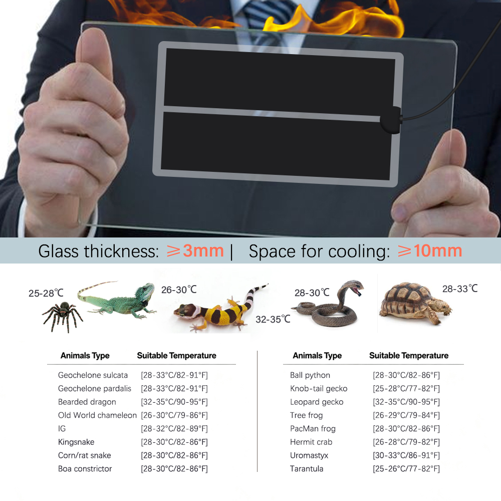 45W-5W 2/4/6H Timing Pet Heati - Reptile Heating Mat ulasan dan harga