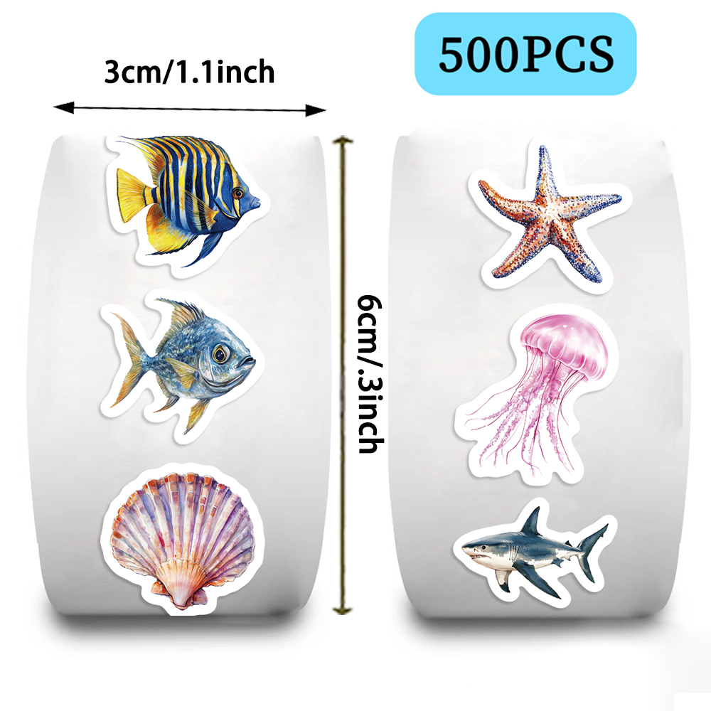 500PCS Ocean Animal Stickers R - Pet Supplies Rewards ulasan dan harga