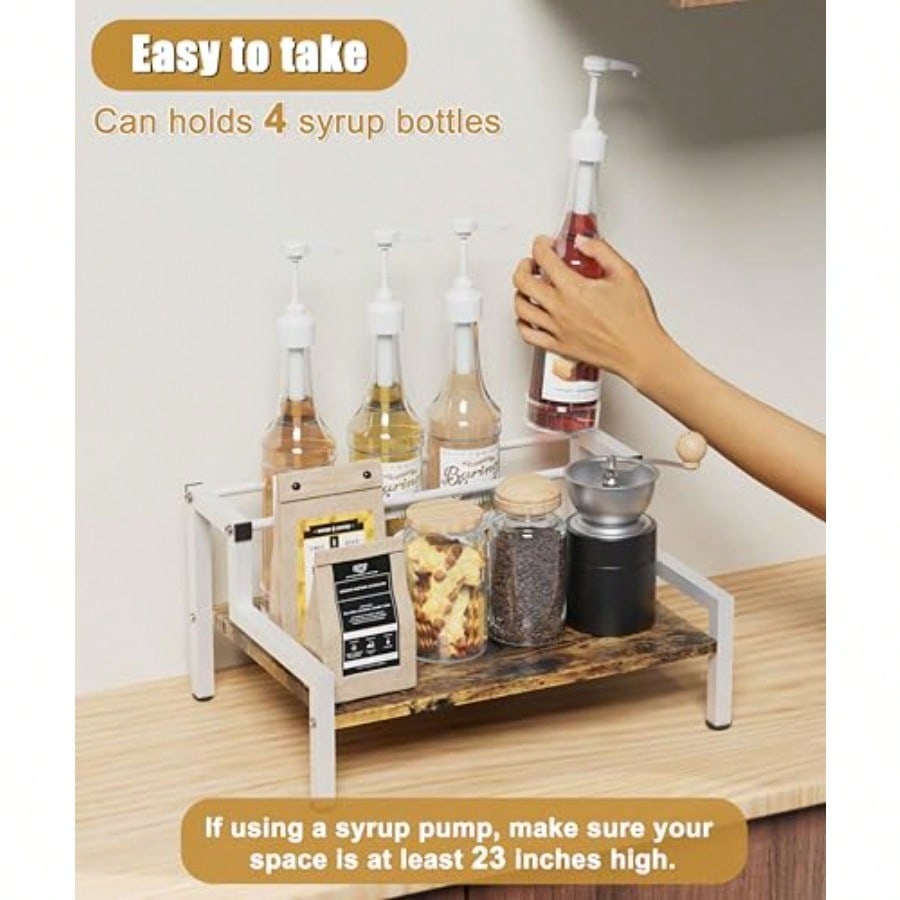 Coffee Syrup Rack Organizer Fo - Pet Supplies Pet Shop ulasan dan harga