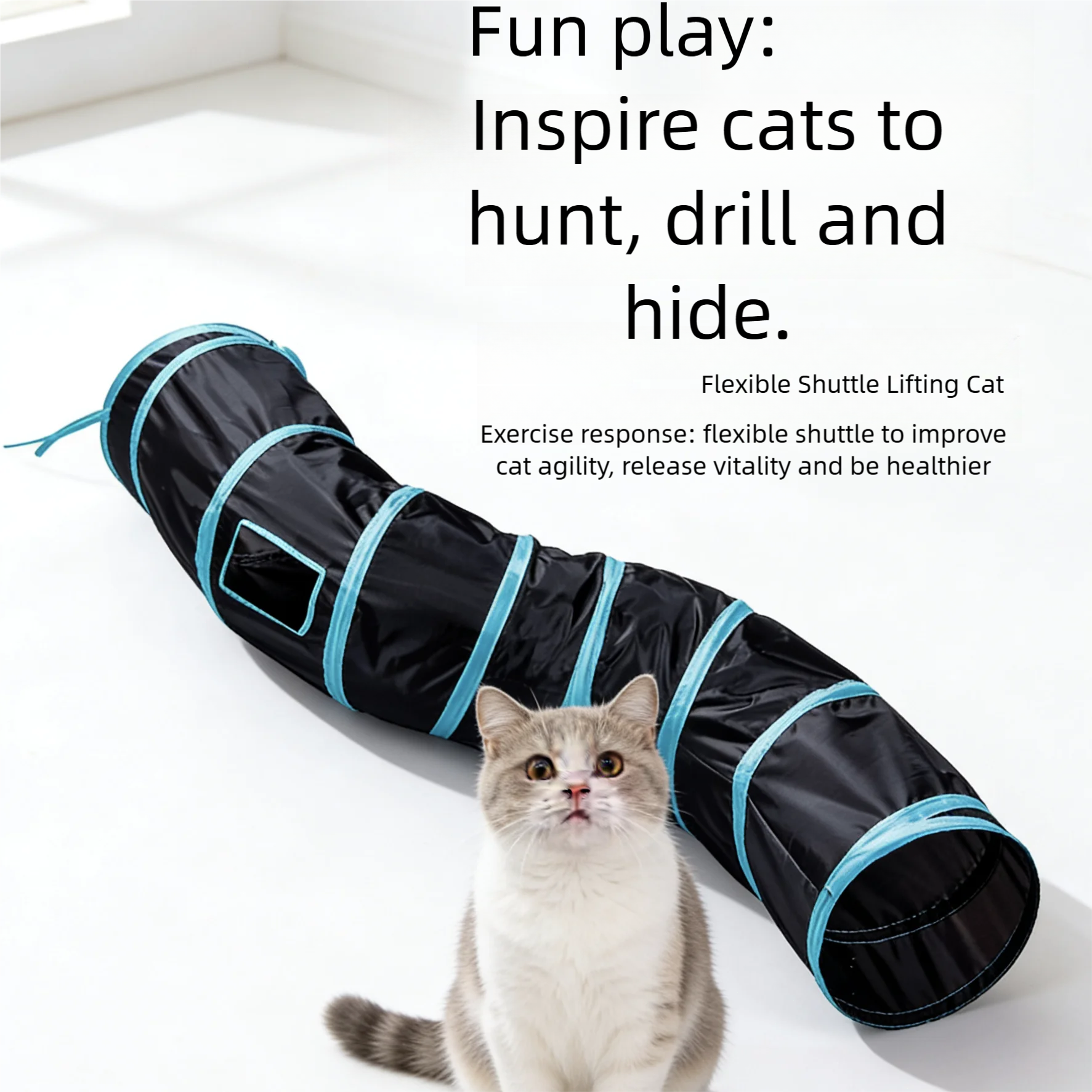 Cat Play Tunnel Interactive To - Cat Tunnel Toy ulasan dan harga