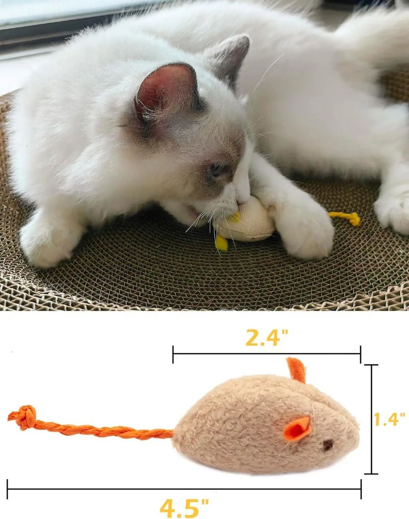 3/200pcs Rattle Cat Mouse Toys - Catnip Toys ulasan dan harga