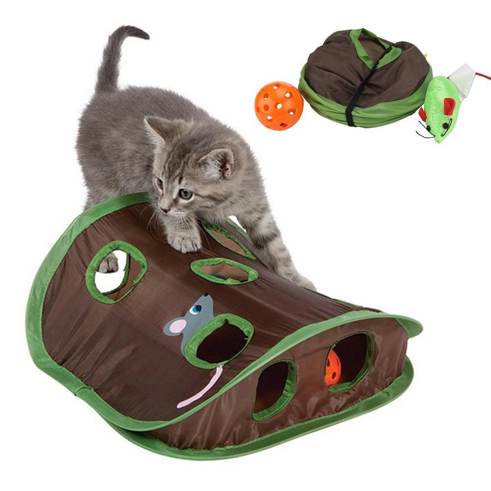 Cute Pet Cat Interactive Hide  - Cat Tunnel Toy ulasan dan harga