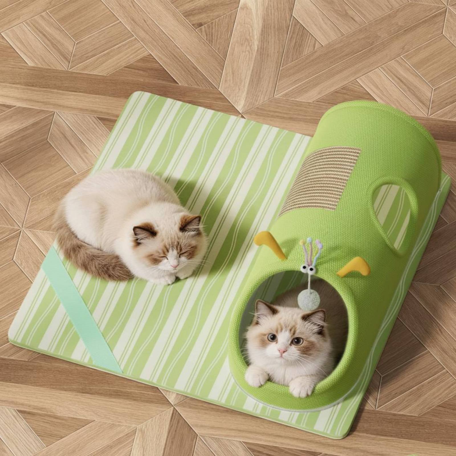 Feline Scratcher Tunnel Dangli - Cat Tunnel Toy ulasan dan harga