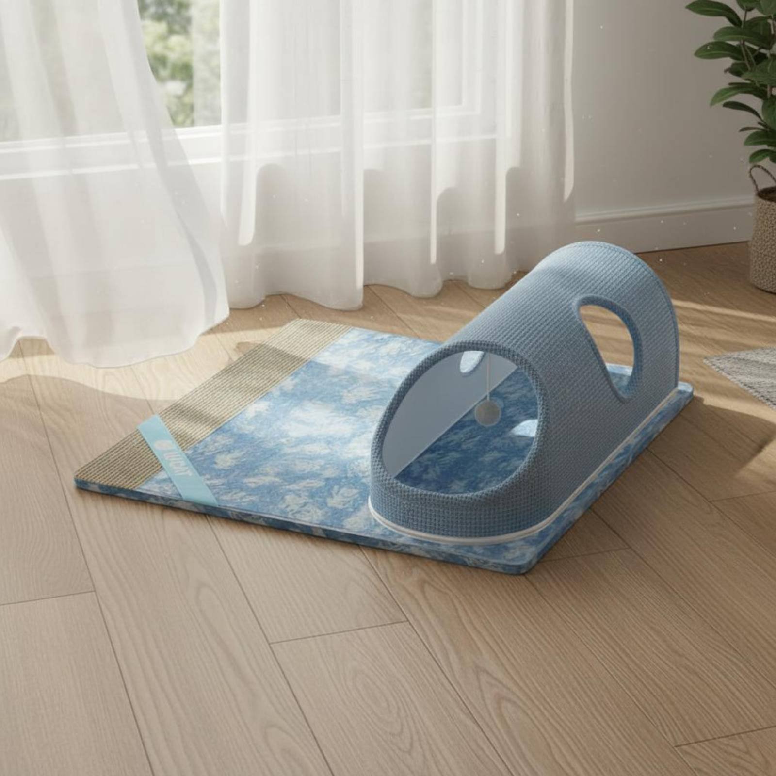 Feline Scratcher Tunnel Dangli - Cat Tunnel Toy ulasan dan harga