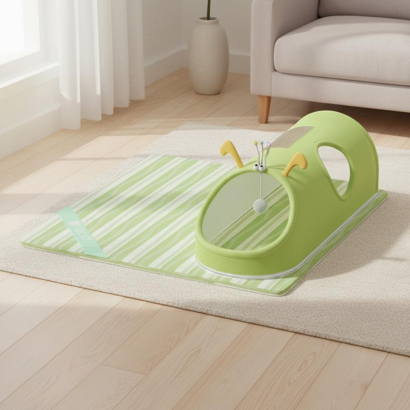 Feline Scratcher Tunnel Dangli - Cat Tunnel Toy ulasan dan harga